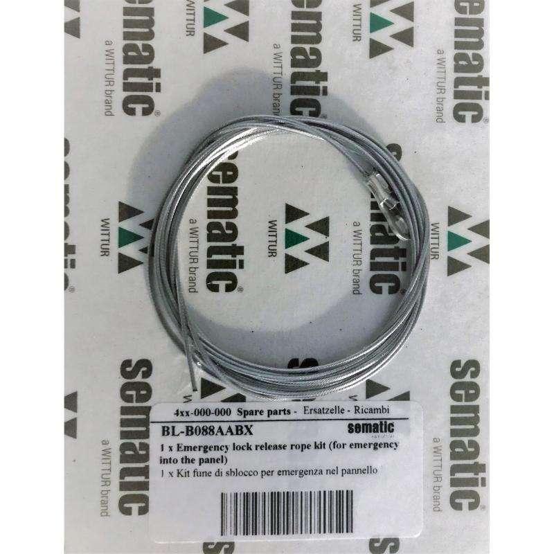 BL-B088AABX01 | 1 X EMERGENCY LOCK RELEASE ROPE KIT ALL EXEC.-TH<=2500 NO GLASS BL-B088AABX01 | 1 X EMERGENCY LOCK RELEASE ROPE KIT ALL EXEC.-TH<=2500 NO GLASS