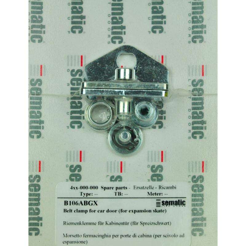 BL-B106ABGX | 1 X BELT CLAMP RPP 8M/12MM FOR CAR DOOR (FOR EXPANSION SKATE) BL-B106ABGX | 1 X BELT CLAMP RPP 8M/12MM FOR CAR DOOR (FOR EXPANSION SKATE)