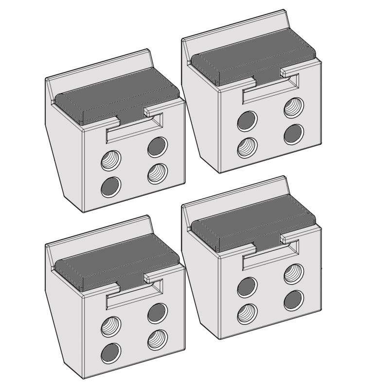 BL-B116AAEX | 1 X KIT CARRIAGE COUNTER GUIDE SHOE (2 LEFT AND 2 RIGHT) BL-B116AAEX | 1 X KIT CARRIAGE COUNTER GUIDE SHOE (2 LEFT AND 2 RIGHT)