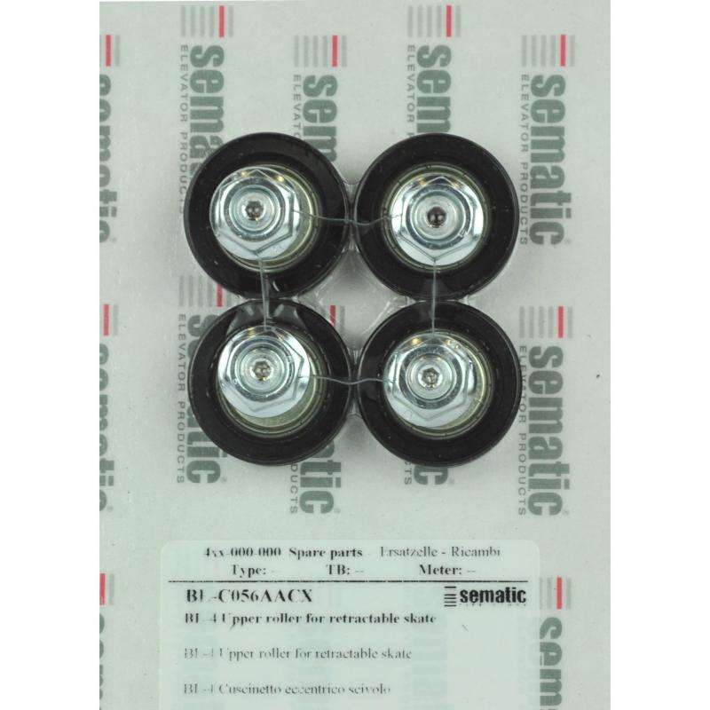 BL-C056AACX | 4 X UPPER ROLLER FOR ALUMINIUM RETRACTABLE SKATE (WITH ECCENTRIC), D.30MM (EXTERNAL) BL-C056AACX | 4 X UPPER ROLLER FOR ALUMINIUM RETRACTABLE SKATE (WITH ECCENTRIC), D.30MM (EXTERNAL)