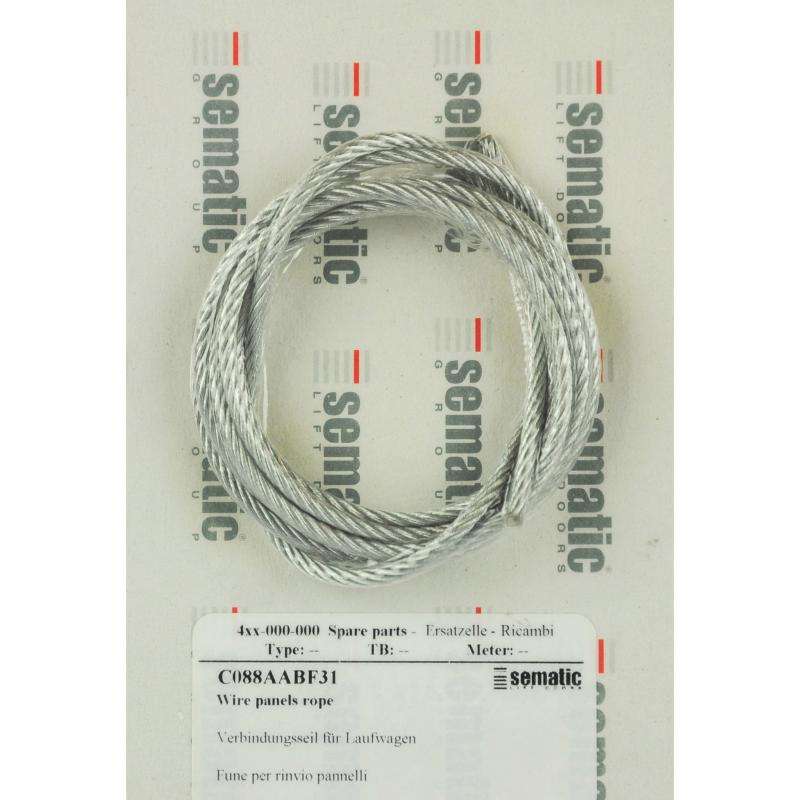 BL-C088AABF31 | 1 X CARRIAGES INTERLINK ROPE D.3MM (L=1625MM) BL-C088AABF31 | 1 X CARRIAGES INTERLINK ROPE D.3MM (L=1625MM)
