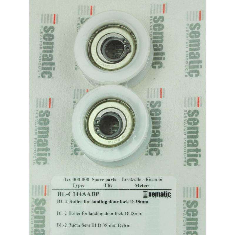 BL-C144AADP | 2 X ROLLER FOR LANDING DOOR LOCK D.38MM (EXTERNAL D. 43MM) BL-C144AADP | 2 X ROLLER FOR LANDING DOOR LOCK D.38MM (EXTERNAL D. 43MM)