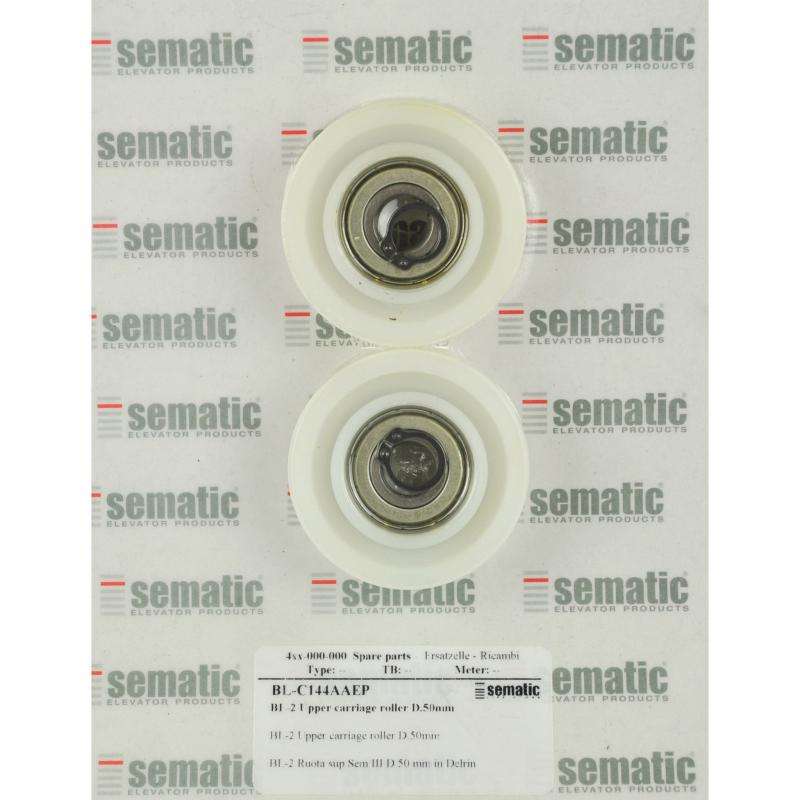 BL-C144AAEP | 2 X UPPER CARRIAGE ROLLER D.50MM BL-C144AAEP | 2 X UPPER CARRIAGE ROLLER D.50MM