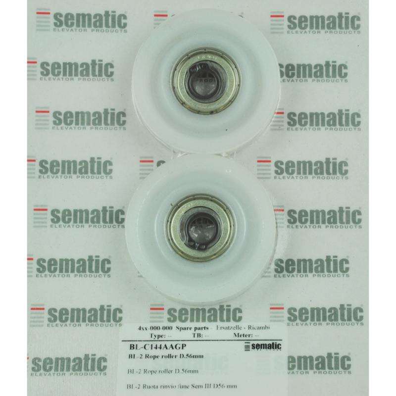 BL-C144AAGP | 2 X ROPE ROLLER D.56MM (SEM III) BL-C144AAGP | 2 X ROPE ROLLER D.56MM (SEM III)