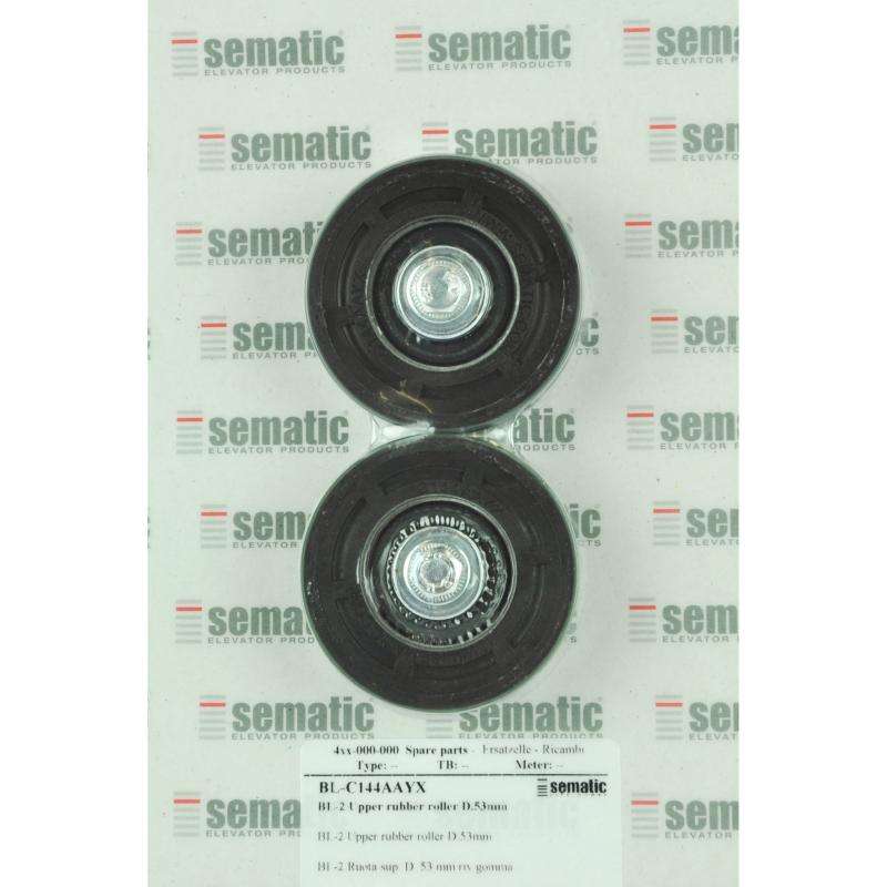 BL-C144AAYX | 2 X ROLLER D.54MM (EXTERNAL 60MM) RUBBER COATED BL-C144AAYX | 2 X ROLLER D.54MM (EXTERNAL 60MM) RUBBER COATED