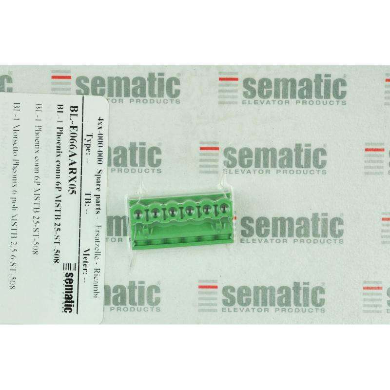 BL-E066AARX05 | 1 X 6P. PHOENIX CONNECTOR MSTB 2,5/6-ST-5,08 BL-E066AARX05 | 1 X 6P. PHOENIX CONNECTOR MSTB 2,5/6-ST-5,08