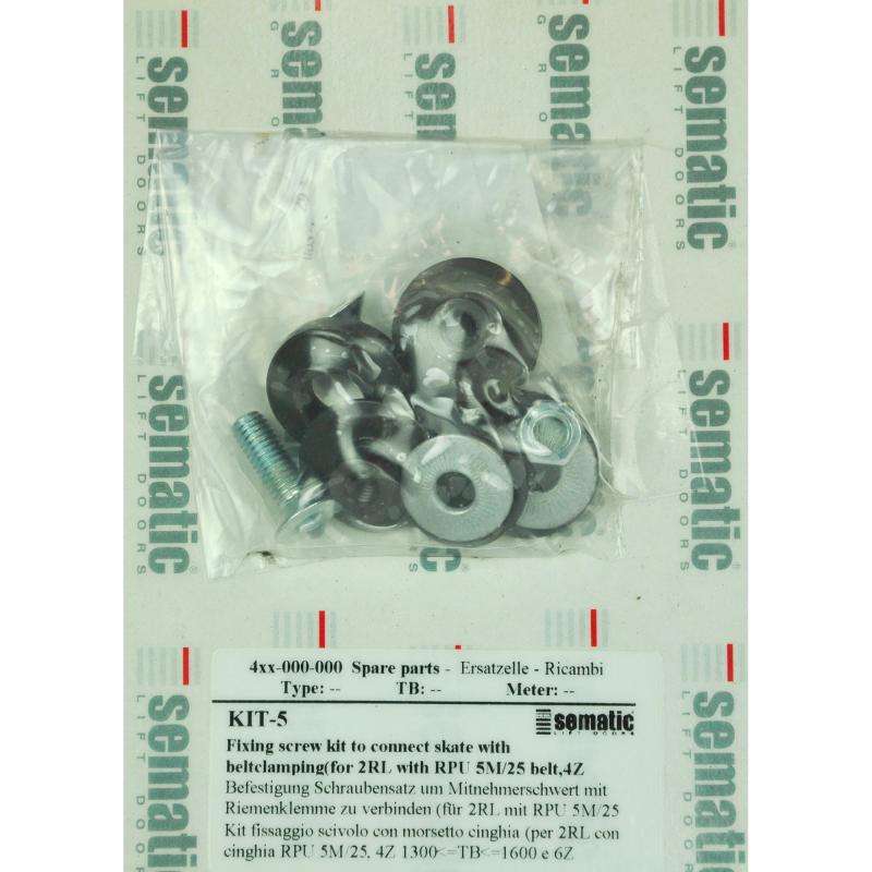 BL-KIT-5 | 1 X FIXING SCREW KIT TO CONNECT SKATE WITH BELT-CLAMPING BL-KIT-5 | 1 X FIXING SCREW KIT TO CONNECT SKATE WITH BELT-CLAMPING