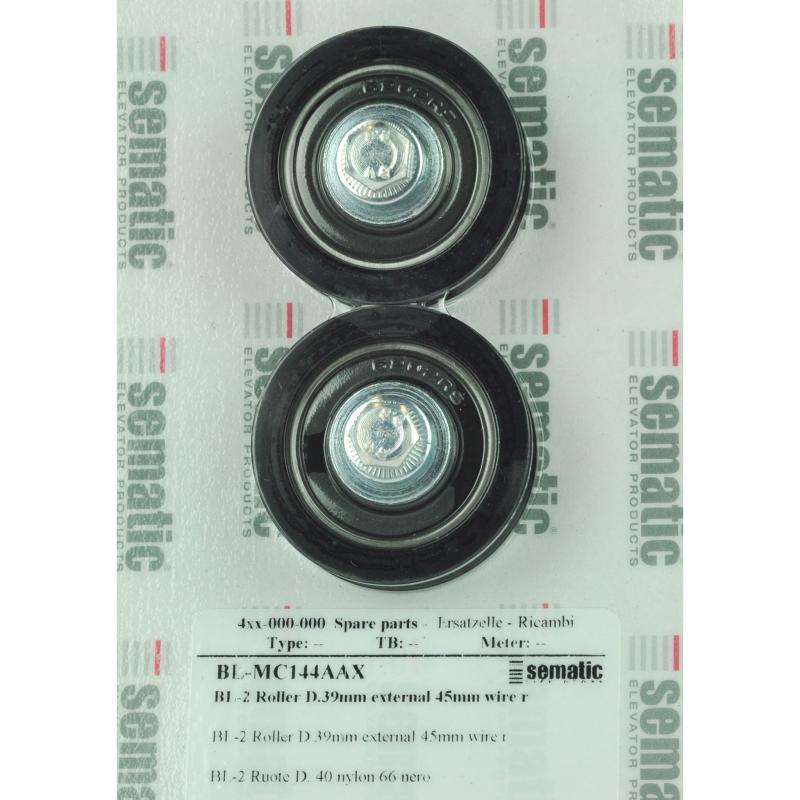BL-MC144AAX | 2 X ROLLER FOR WIRE ROPE D.45MM (EXTERNAL) BL-MC144AAX | 2 X ROLLER FOR WIRE ROPE D.45MM (EXTERNAL)