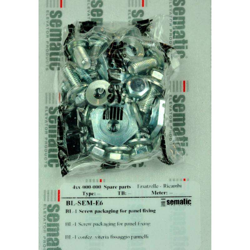 BL-SEM-E6 | 1 X SCREWS PACKAGING FOR PANELS FIXING BL-SEM-E6 | 1 X SCREWS PACKAGING FOR PANELS FIXING